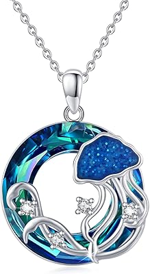 Sterling silver Silver Silver Silver Silver Mersey Necklace, Crystal Medusa Pendant, Women's gift jewelry, Sterling silver, without precious stones, Sterling silver, without precious stones.. Shop with purpose and save with DIAYTAR NIGERIA's extensive platform and nationwide delivery service.