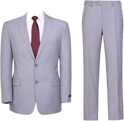 Two -room suit for men with a classic design with two buttons, united business jacket and flat pants.. Reliable delivery, all over Nigeria — that’s DIAYTAR Nigeria promise.
