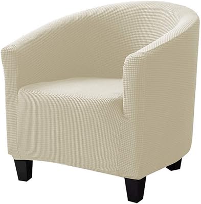 Club ZC Mall chair cover, Elastic armchair covers, furniture protective cover, lounge cover, Jacquard elastane chair (club chair, ivory).. Why waste time in traffic when you can shop online at DIAYTAR Nigeria? Enjoy convenience, unbeatable prices, and prompt delivery anywhere in Nigeria.