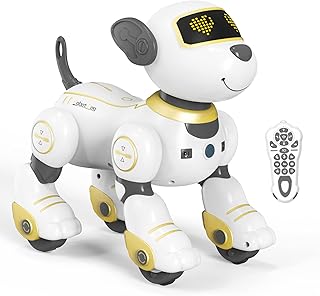 TOET Puppy Robot remote -controlled Sonomo - Funny and programmable acrobatic dog for children from 3 to 8 years old, pink (gold).. Transform your shopping experience with DIAYTAR NIGERIA's vast product selection delivered at unbeatable prices.