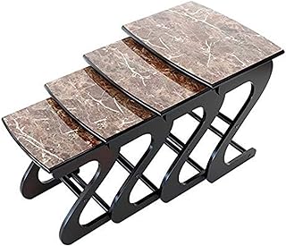 Set of Solid Wood Gigognes Tables MDF 4 rooms, coffee table for living room.. Discover a world of choices with DIAYTAR NIGERIA's extensive marketplace and prompt shipping service.