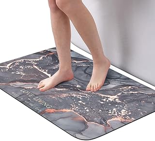 Bath mat with very absorbent and non -slip floor mat with non -slip texture from the bottom.. DIAYTAR NIGERIA connects desires with reality through affordable prices and reliable delivery service.