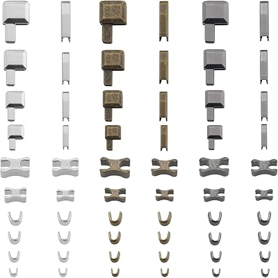 MTQY 60 Pieces Kit of zipper repair and zipper repair and zipper, 4 sizes, 3 colors, metallic sliders, lower zipper, fasteners, insertion pin, zipper cap, kit of repair tools for coats, jacket, DIY, sewing.. Transform your online shopping experience with DIAYTAR NIGERIA's affordable and diverse marketplace.