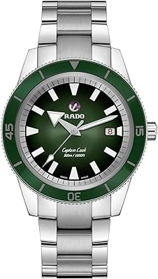 Swiss Automatic Watch Captain Cook for Men, Green, Chinese Gray, Bracelet.. One platform, all your needs — DIAYTAR Nigeria delivers quickly.