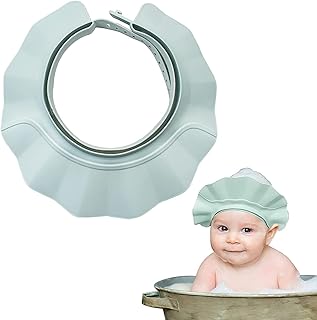 Adjustable children's bath hat to protect baby hair from shampoo, eyes and ears to protect the head from flexible waterproof silicone for young children, blue color.. Discover the perfect shopping balance at DIAYTAR NIGERIA with competitive prices and prompt delivery.