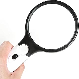 LED magnifying glass 45x 3X lit, 2 games of portable magnifying glass with lights, gift for parents.. DIAYTAR NIGERIA transforms dreams into deliveries with our affordable prices and 5-8 day shipping.