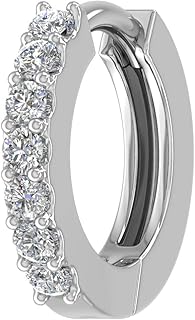Nose pin 7 diamonds 0.13 carat in 14 carat gold - IGI certified.. Discover endless possibilities with DIAYTAR NIGERIA's vast e-commerce selection and budget-friendly delivery.