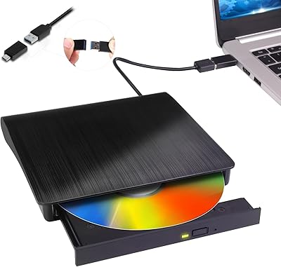 USB 3.0 Type C External DVD reader with USB C port for laptop, CD DVD +/- RW, CD/DVD engraver compatible with laptop, Desktop, Windows, Linux, Apple, MacBook.. DIAYTAR NIGERIA: Bringing quality products to your doorstep at prices that won't break the bank.