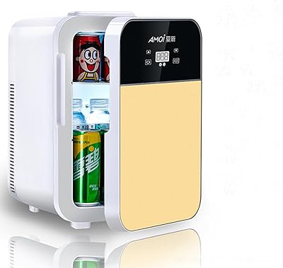 Mini refrigerator 15 L, 12 V portable car refrigerator, mini insulin refrigerator for skin care, mini 220 V refrigerator for desk and dormitory (black and gold).. Experience retail satisfaction with DIAYTAR NIGERIA's comprehensive platform and prompt shipping service.