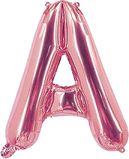 Aluminum Party Time balloon decorated with the letter A - Rose gold.. Shop anytime, receive on time — only with DIAYTAR Nigeria.