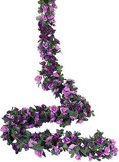 Set of 5 artificial vine flowers suspended from 41 feet for the house, the hotel, the office, the wedding, the garden, the crafts, the artistic decoration (purple).. Discover shopping reimagined with DIAYTAR NIGERIA's extensive catalog and 5-8 day delivery service.
