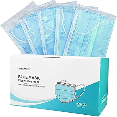 Thick, disposable facial mask Marcanica with 3 layers with earring.. Experience the convenience of boundless shopping with DIAYTAR NIGERIA's affordable platform and quick shipping.