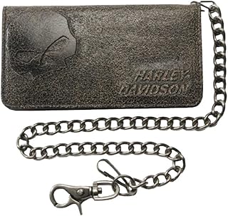 Harley-Davidson Long Wallet For Men, BM2616L-Tanblk.. DIAYTAR NIGERIA: Your trusted partner for affordable online shopping with reliable delivery timeframes.