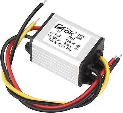 AC 12V adapter to 9V, Drok DC 8-35V drok power module to 9V 2A 18W, waterproofing converter for 9V 12V 24V 24V 24V 24V.. DIAYTAR NIGERIA: Where affordability and variety meet with convenient delivery within 8 days.