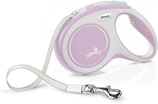 Retractable leash for dog Comforttape Flexi 5 meters in gray and pink for dogs weighing up to 25 kg/55 lb.. Skip the traffic, shop online — DIAYTAR Nigeria brings it to you.