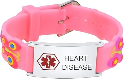 Personalized medical identification bracelet - Silicone identification bracelet with medical alert badge for women and children, nice emergency bracelet (5.1 " - 6.5").. DIAYTAR NIGERIA revolutionizes online shopping with competitive prices and reliable 5-8 day delivery.