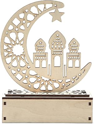Ramadan decoration lamp design of wooden moon castle, Ramadan festival decoration desk lamp, wedding room lamp.. Shop without boundaries at DIAYTAR NIGERIA, offering affordable products with convenient delivery times.