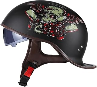 Motorcycle helmets half-mind | Motorcycle helmets half-checked | Light helmets with adjustable chin, sunshade design, comfortable helmets for scooter, bicycle.. Shop with confidence at DIAYTAR NIGERIA, where affordability meets reliability in less than 8 days.
