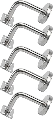 Yarno stainless stainless steel running supports, 10 pieces of handling wall staircase for balustrade with screws (silver).. Discover endless possibilities with DIAYTAR NIGERIA's vast e-commerce selection and budget-friendly delivery.