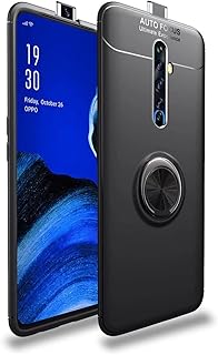 Gatehen compatible with the Oppo Reno 2F shell, 360 -degree rotating metal crutch crutch for magnetic car support, black TPU mobile shell resistant to shock and heat and 2 screen protectors.. DIAYTAR NIGERIA: Where every search yields affordable results delivered promptly to your door.