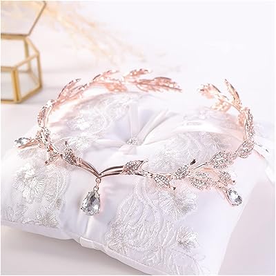 Bang crown bridal crown bridal accessories rhinestones water drop paper tiara crown gable gaps gable hair jewelry festival covers (metal color: c).. DIAYTAR NIGERIA brings a world of products to your fingertips with affordable prices and quick delivery.