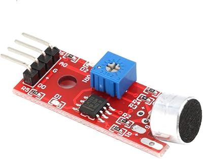 Ky-037 Microphone sound detection module with 4-pin, smart robot car transmitter for Arduino electronic DIY (Red) tool.. Experience the convenience of one-stop shopping with DIAYTAR NIGERIA's diverse and affordable marketplace.