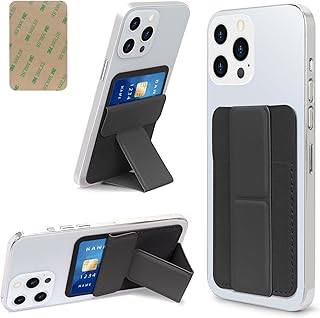 Cartes holder with phone holder for phone, universal self-adhesive wallet in PU leather, credit card holder for mobile phone and smartphone (black).. DIAYTAR NIGERIA revolutionizes online shopping with competitive prices and reliable 5-8 day delivery.