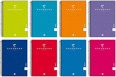 Unipapel 98442199 Pack of 5 Guerrero notebooks 08-uniclasic, 4 x 4 mm grid, polypropylene blankets, 80 sheets, Foolscap format, matching colors.. Shop the future with DIAYTAR NIGERIA - thousands of products, unbeatable prices, delivery within a week.