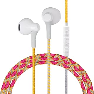 Colorful wire headboard yuri zones-intra-ear headphones with rolled wire guy for iPhone and samsung without tangle (MZF2-NL-15).. Order now, relax later — DIAYTAR Nigeria ships in 5 to 8 days.