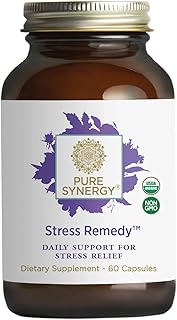 Remedy against pure synergy stress | 60 capsules | USDA Organic | without GMO | vegan | natural stress relief with ashwagandha root extract.. Shop efficiently with DIAYTAR NIGERIA, offering thousands of products at unbeatable prices delivered promptly.