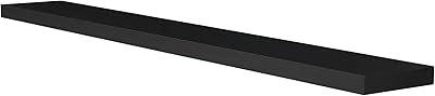 Black floating shelf Torix Size: 80 cm x 20 cm x 4 cm, shelter wall decoration shelves, DIY wall support, book support for decorative display.. DIAYTAR NIGERIA: Your trusted e-commerce partner with extensive product choices and affordable delivery.