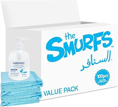 Smirfs disposable changing mat - Economic pack (100 pieces) with hand disinfectant 500 ml, changing mat, baby changing mat, baby changing mat, pet dressing cushion.. Experience the simplicity of DIAYTAR NIGERIA's extensive marketplace with delivery within 8 days.
