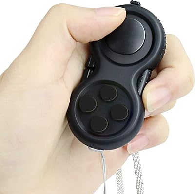 Delfino Fidget Pad toy to relieve anxiety and stress, 8 Cube characteristics with ABS plastic silencer button, Fidget Cube control pad for children and adults (black).. Enjoy stress-free shopping with affordable prices on DIAYTAR Nigeria.