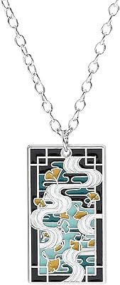 Metal pendant necklace with Killer tokito Muichirou logo, anime gifts for women and men, pendant cosplay unisex.. DIAYTAR NIGERIA: Your affordable marketplace with reliable 5-8 day shipping across Nigeria.