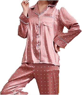 Yeprem pajama set, two-piece chips chilled silk satin pajamas, fine outdoor clothes, fall-winter mode, pea print pajamas, house clothes for women (size: m).. Embrace a new era of online shopping with DIAYTAR NIGERIA's extensive range and budget-friendly prices.