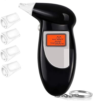 Alcohol tester, professional semiconductor sensor kit, large key alcohol keychain breathable with 5 rooms.. DIAYTAR Nigeria — the online store where variety meets value.