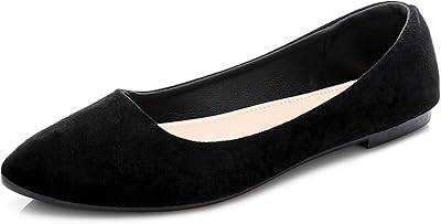 Heawish Black flat shoes for comfortable women in Swedish leather with sharp end to put on ivory flat shoes ivory flat shoes.. DIAYTAR NIGERIA delivers happiness in 5-8 days with our affordable and diverse product range.