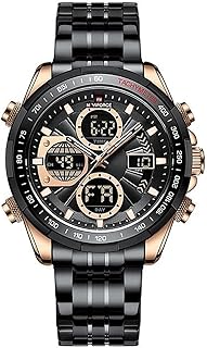 Naviforce sports watch for men, analog-numeric, waterproofing multifunction watch for men, black, digital, black, digital.. Shop easy, pay less, get it fast — with DIAYTAR Nigeria.