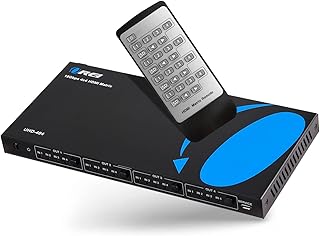 Communicator/Matrix Or OR 4 × 4 HDMI 4K (4 inputs, 4 outputs) with remote control supports UHD 4K at 60 Hz 4: 4: 4, HDR, YUV, HDMI 2.0, HDCP 2.2, 3D, 1080p, 18 GBPS (4K and 1080p together).. DIAYTAR NIGERIA delivers on every promise with our affordable prices and nationwide delivery service.