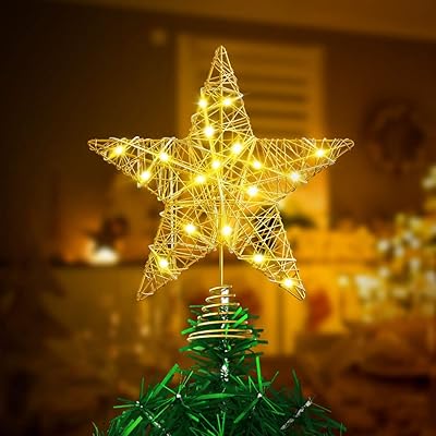 Decoration of golden Christmas tree 20 LED stars and lights with 2.. DIAYTAR NIGERIA: Where affordability meets reliability with thousands of products delivered promptly.
