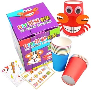 A set of artistic paper cups, artistic craft games for children, image 1, 15 * 11 cm, Momo Bear.. Explore fashion, tech, home goods, and more on DIAYTAR Nigeria — always affordable, always fast.