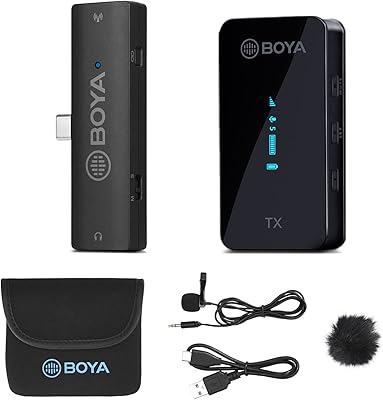 Boya by-XM6-S5 portable transcendent with wireless microphone with USB C USB Smartphones, Podcasts, Facebook, YouTube, Video Recording.. Your comprehensive marketplace awaits at DIAYTAR NIGERIA with affordable prices and reliable delivery times.