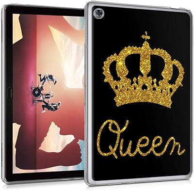 YOUEDGE HUAWEI MEDIAPAD M5 Lite 10.1 inch, Transparent protective shell in embossed storage resistant for HUAWEI MEDIAPAD M5 Lite 10.1 (Queen) tablet (Queen).. Everything you need is just a click away with DIAYTAR Nigeria — shop now and receive your order in days.