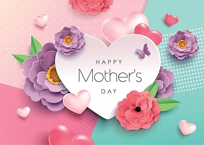 Sjoloon backdrop for Mother's Day, photography background in the shape of a heart of love, purple and pink flowers, party studio accessories, 11482 (10x8 feet).. Experience the ease of modern shopping with DIAYTAR NIGERIA's comprehensive platform and quick delivery.