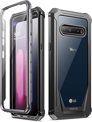 Shell designed by the Poetic Guardian series for LG V60 Thinq, Complete hybrid bumper with integrated, black/transparent screen protection.. Your trusted e-commerce destination, DIAYTAR NIGERIA offers extensive variety with reliable shipping.