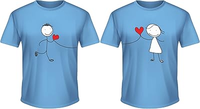 Set of T-shirts for brand couple | T-shirts-Round neck with short sleeves and T-shirts for couples.. DIAYTAR NIGERIA: Empowering Nigerians with access to affordable products and reliable 5-8 day delivery.
