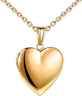 Heart-shaped Photo Collar Poole for women including a 19.7-inch stainless steel chain with gift box.. Need it fast? DIAYTAR Nigeria ships in just 5 to 8 days nationwide.