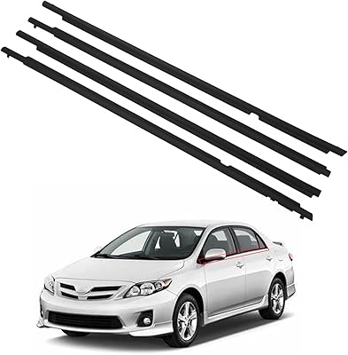 Zonfant Black Window Garnish Joint Compatible with Toyota Corolla 2009-2012, replacement #75710-02210, 75720-02210, 75730-02190, 75740-02190.. Shop across categories at DIAYTAR NIGERIA and enjoy budget-friendly nationwide shipping in 5-8 days.
