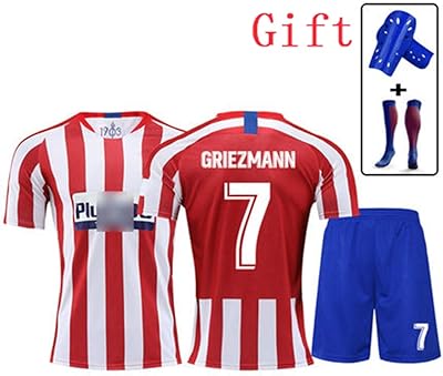 Levante Unión Deportiva#7 Anthony Griezmann Football T-shirt Extensible Responsible Training Combination with Kids, XS155 ~ 165cm.. DIAYTAR NIGERIA brings the market to your fingertips with affordable prices and swift delivery services.