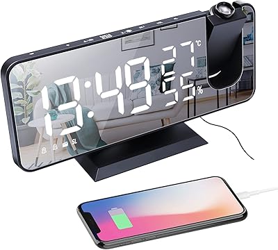 Large digital alarm clock LED Daeyong with display of temperature and humidity and 7.5 inch FM Radio (black).. Transform your online shopping experience with DIAYTAR NIGERIA's affordable and diverse marketplace.